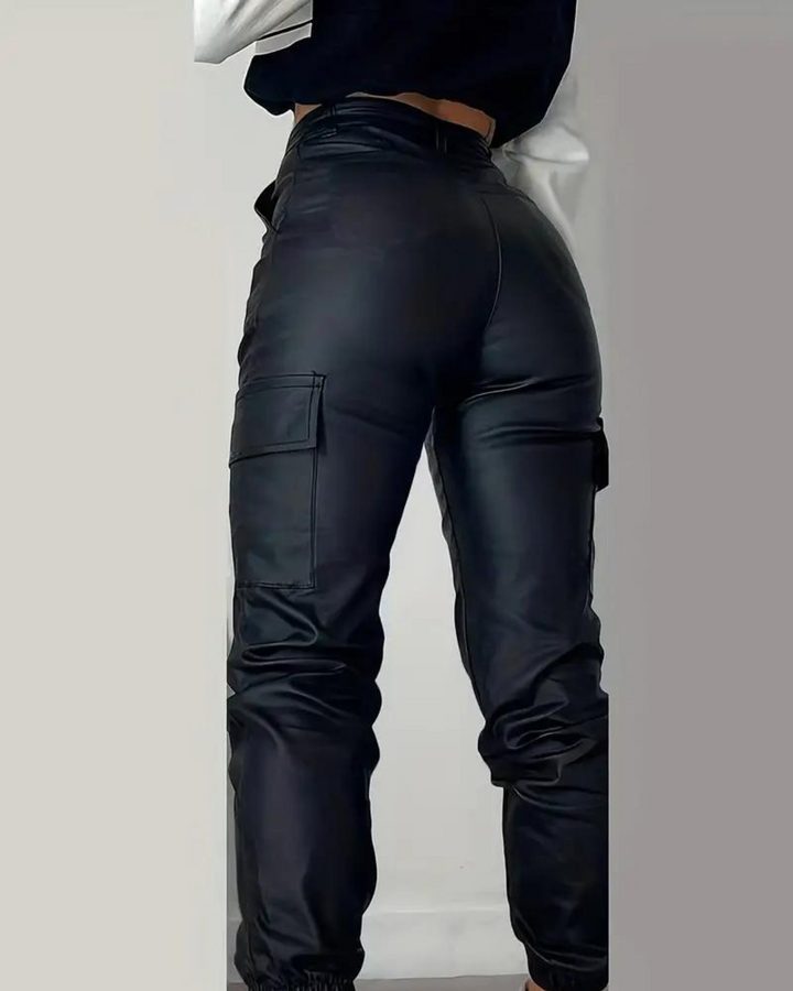 Lisa | Cargo leather pants