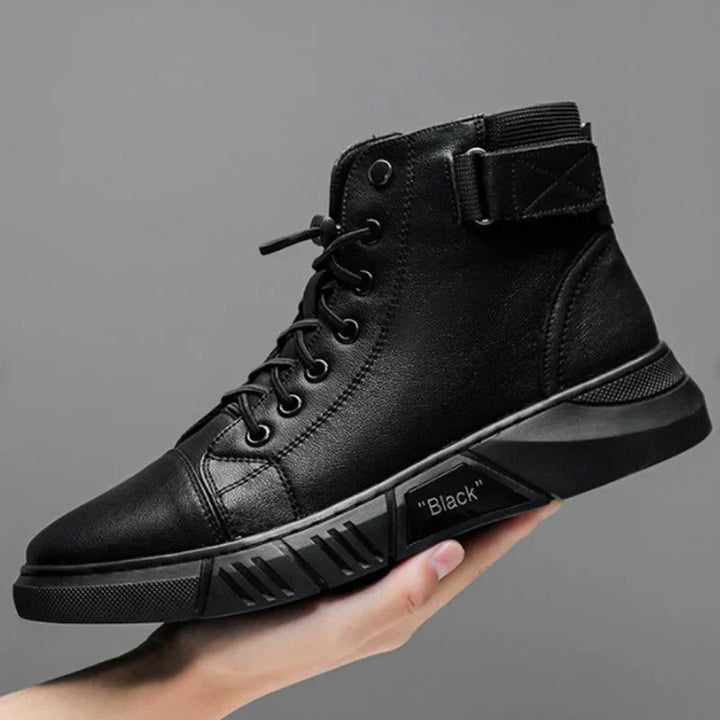 Arnold | Black Leather Boots